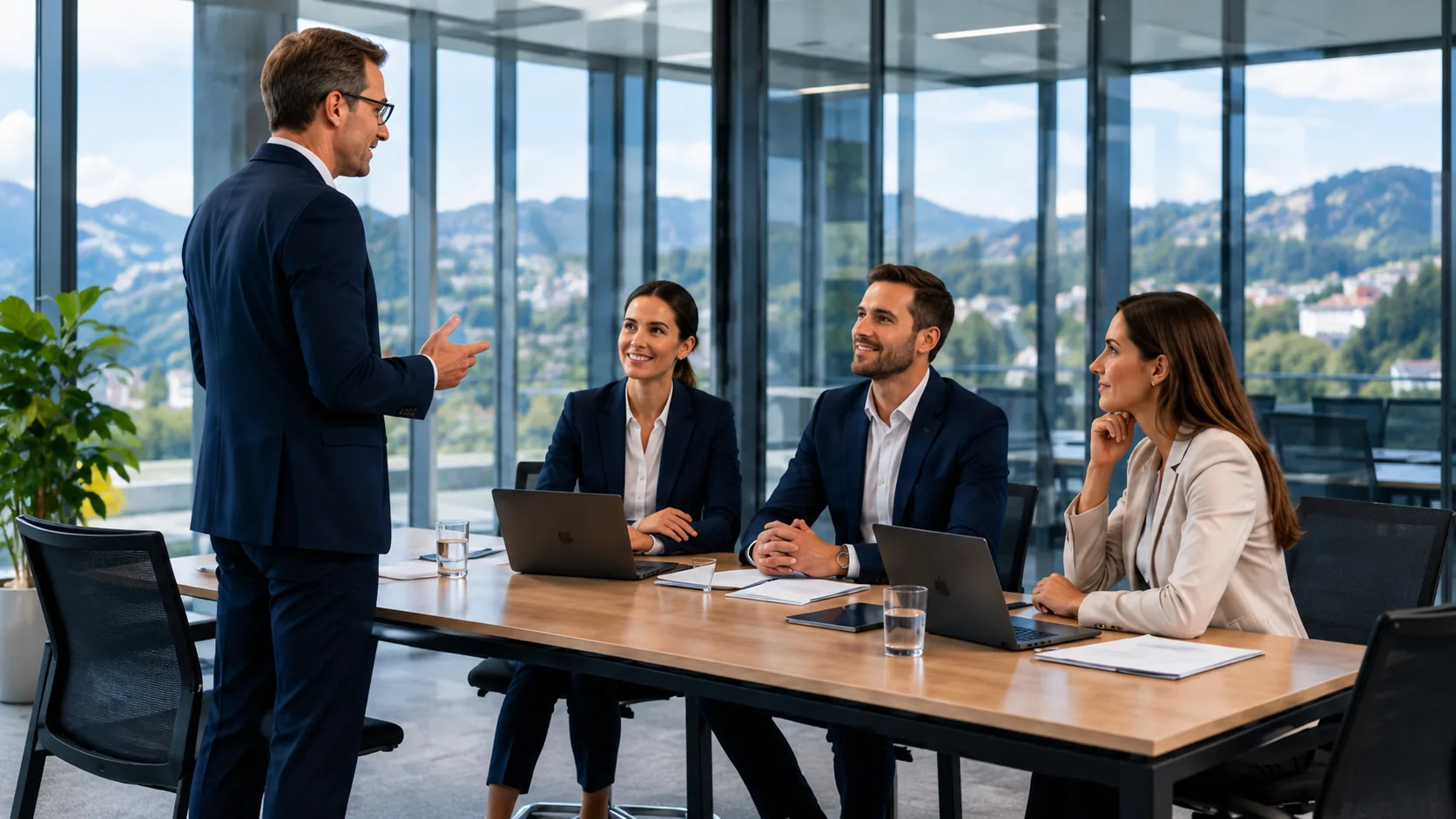 Dirigeants de PME en réunion, illustration de la prévoyance professionnelle